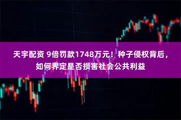 天宇配资 9倍罚款1748万元！种子侵权背后，如何界定是否损害社会公共利益