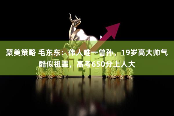 聚美策略 毛东东：伟人唯一曾孙，19岁高大帅气酷似祖辈，高考650分上人大